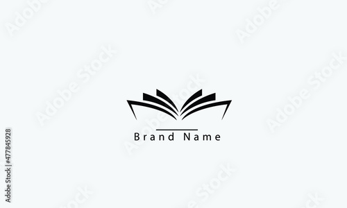 Book education vector logo design