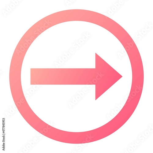 Free Download Vector Right Arrow Glyph Gradient Icon Design - GFXLoad