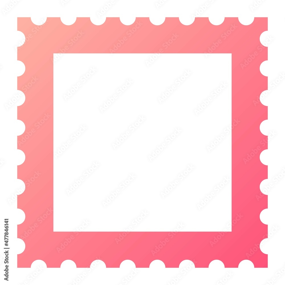 Vector Post Stamp Glyph Gradient Icon Design Vector Post Stamp Glyph Gradient Icon Design