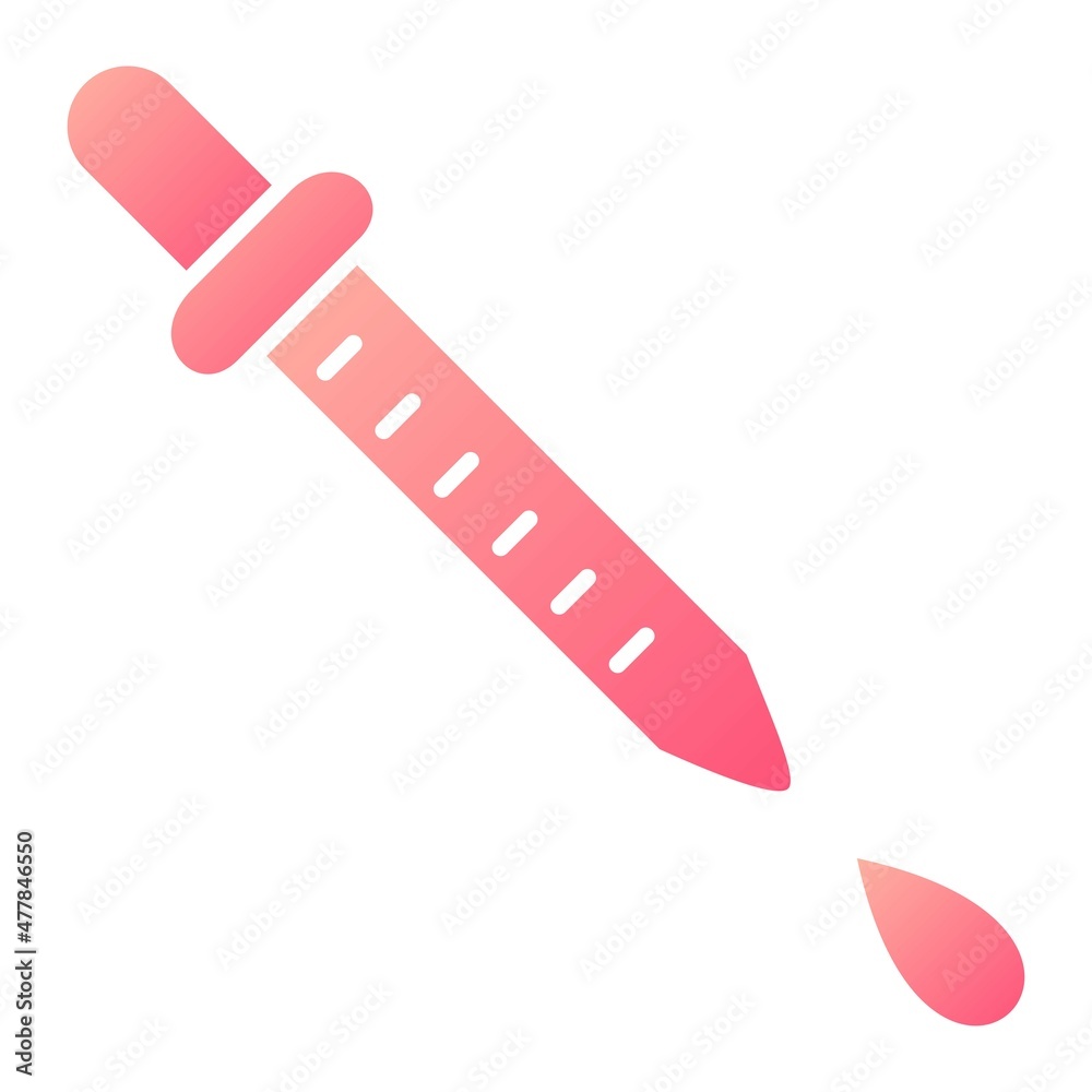 Vector Pipette Glyph Gradient Icon Design Vector Pipette Glyph Gradient Icon Design