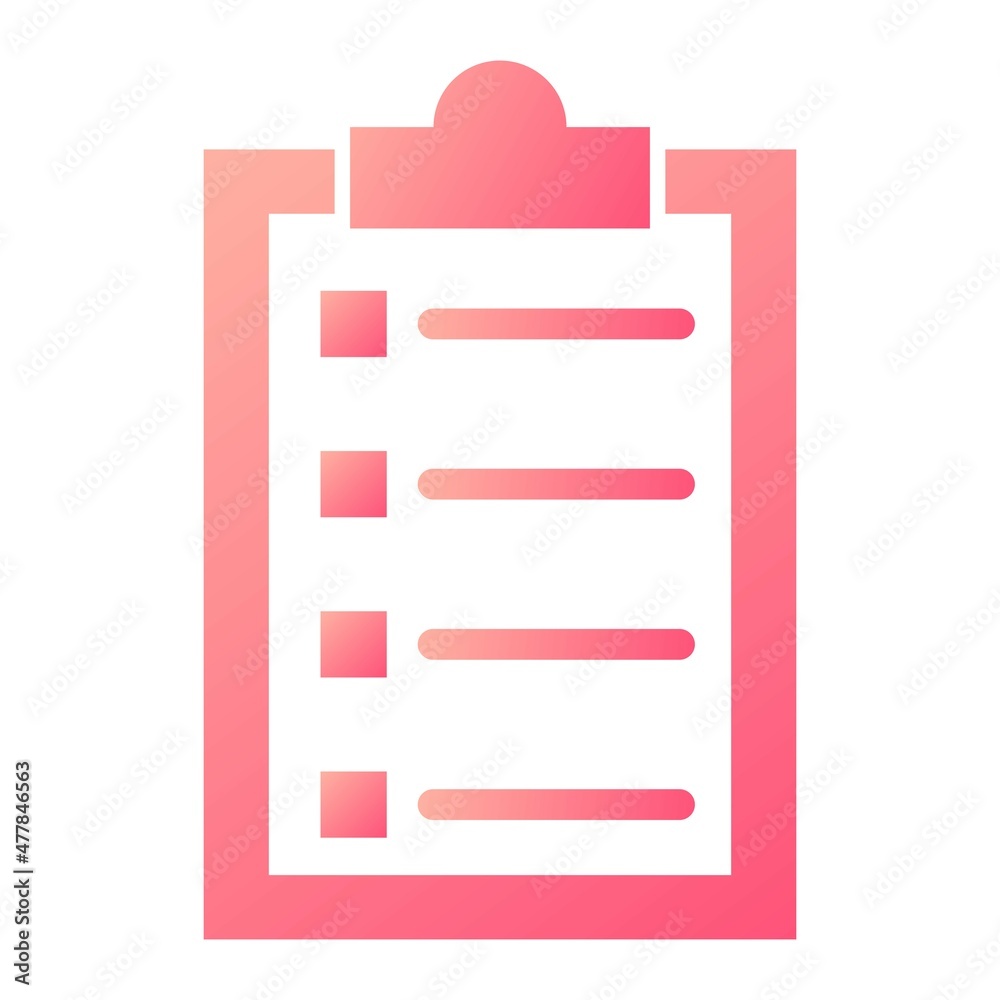 Vector Clipboard Glyph Gradient Icon Design Vector Clipboard Glyph Gradient Icon Design