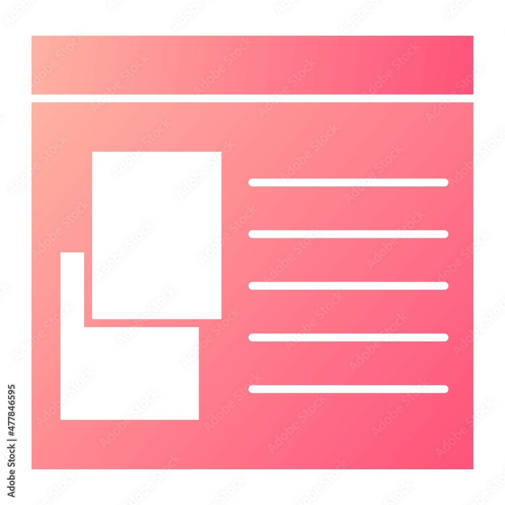 Vector Template Glyph Gradient Icon Design Vector Template Glyph Gradient Icon Design