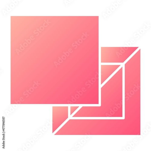 Vector Fill Tool Glyph Gradient Icon Design photo