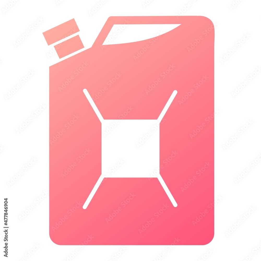 Vector Fuel Can Glyph Gradient Icon Design Vector Fuel Can Glyph Gradient Icon Design