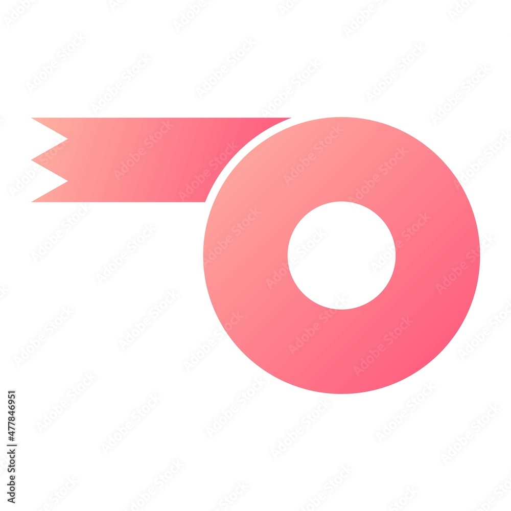 Vector Tape Glyph Gradient Icon Design