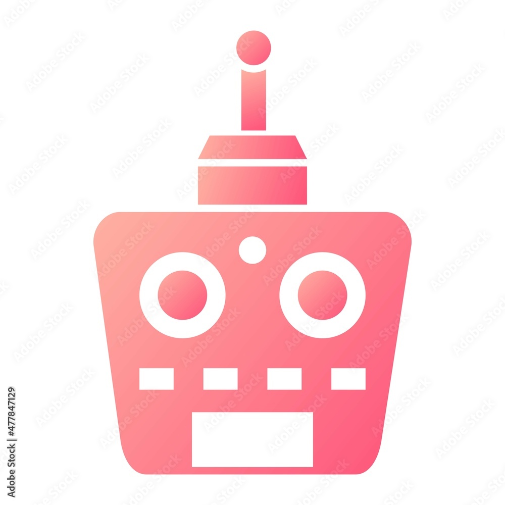 Vector Toy Remote Glyph Gradient Icon Design Vector Toy Remote Glyph Gradient Icon Design