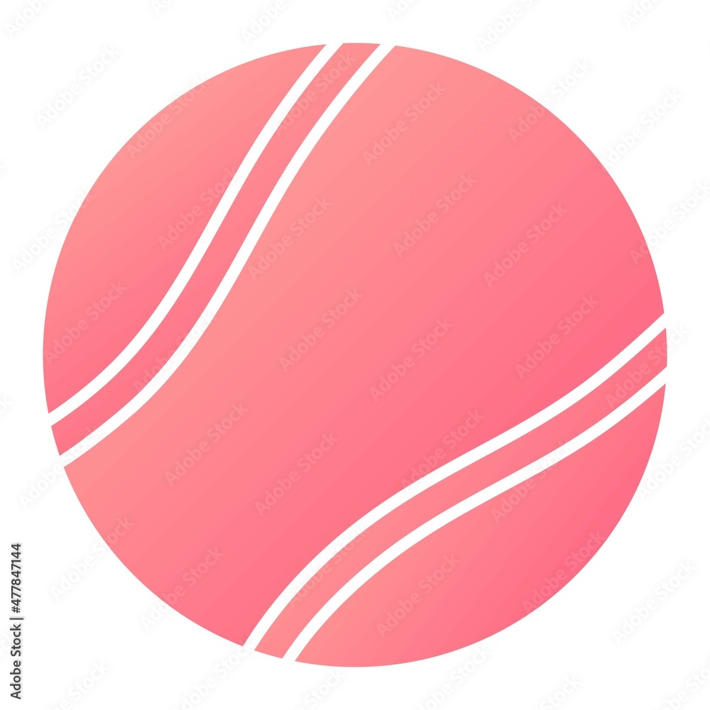 Vector Tennis Ball Glyph Gradient Icon Design Vector Tennis Ball Glyph Gradient Icon Design