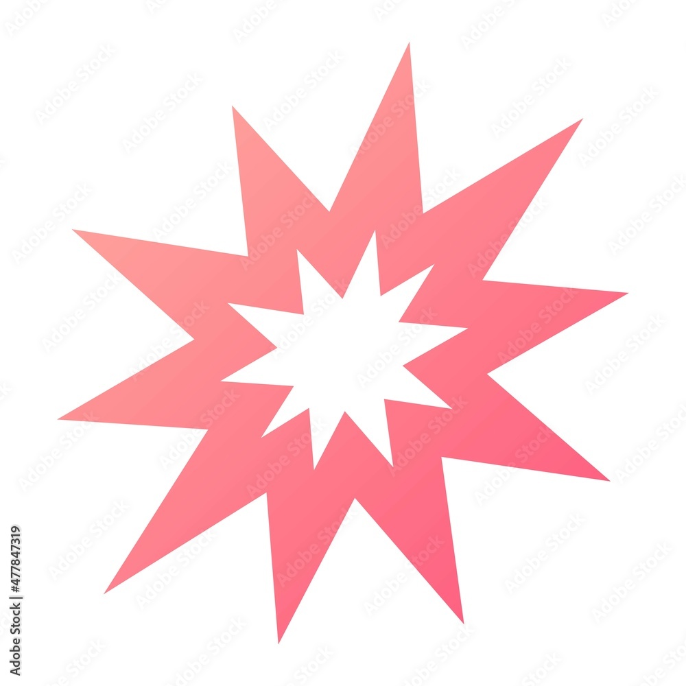 Vector Explosion Glyph Gradient Icon Design Vector Explosion Glyph Gradient Icon Design