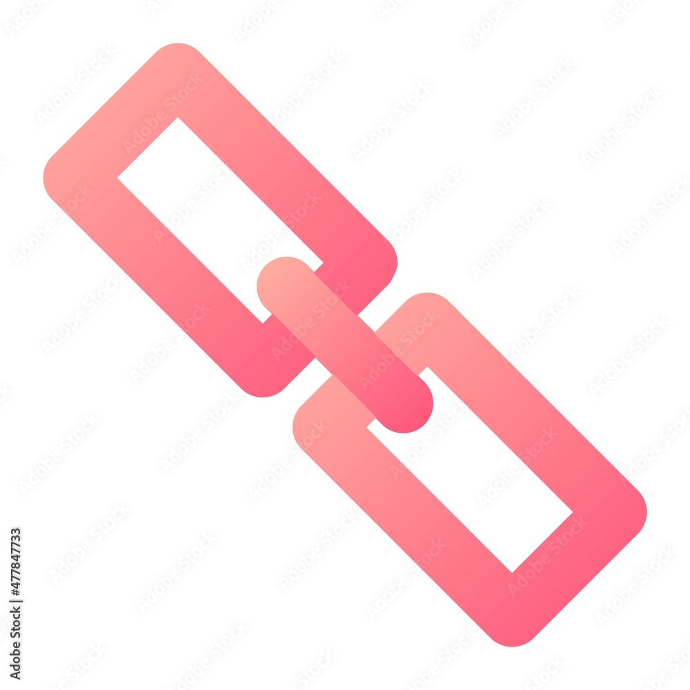 Vector Link Glyph Gradient Icon Design Vector Link Glyph Gradient Icon Design