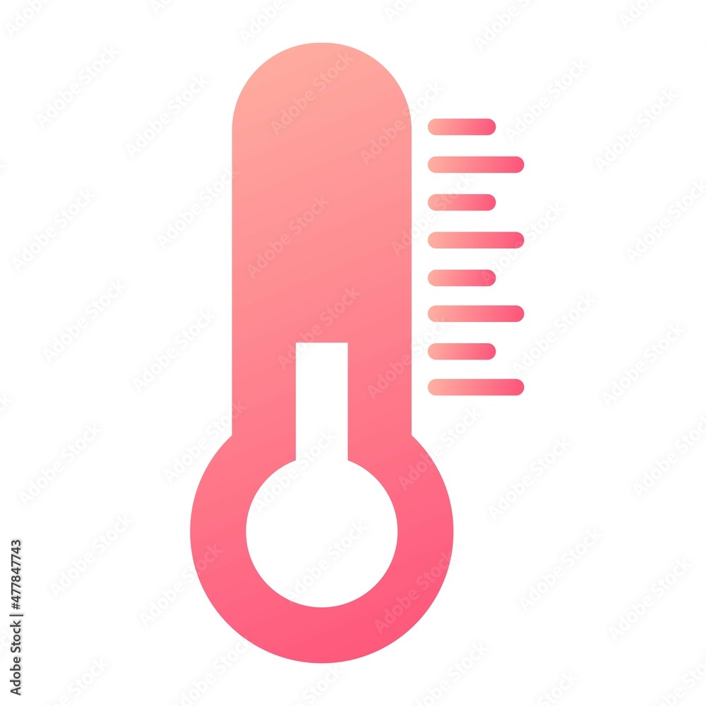 Vector Cold Temperature Glyph Gradient Icon Design Vector Cold Temperature Glyph Gradient Icon Design