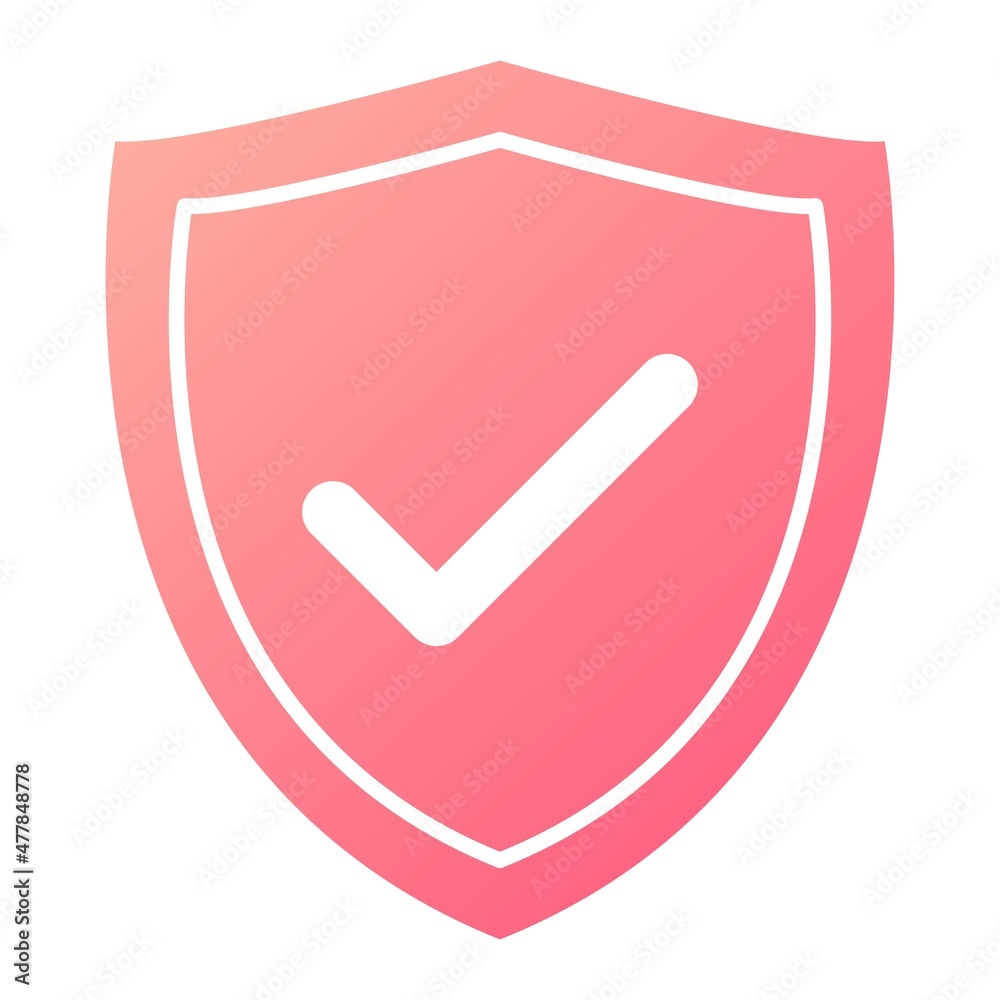 Vector Shield Glyph Gradient Icon Design Vector Shield Glyph Gradient Icon Design