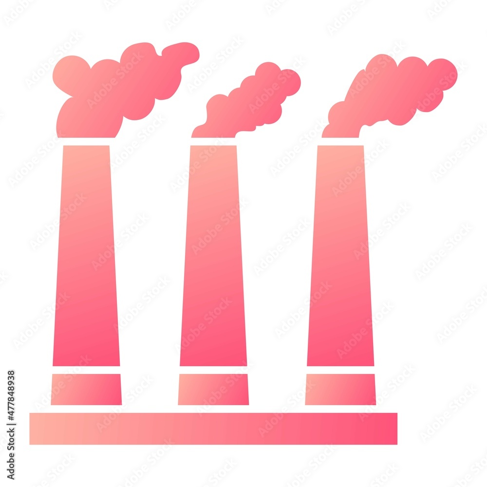 Vector Pollution Glyph Gradient Icon Design Vector Pollution Glyph Gradient Icon Design