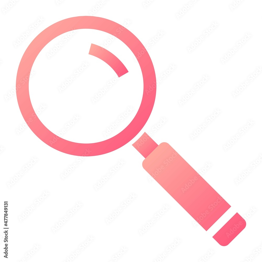 Vector Search Glyph Gradient Icon Design Vector Search Glyph Gradient Icon Design