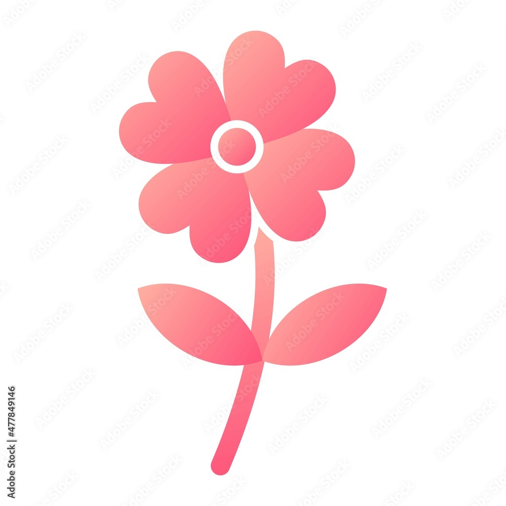 Vector Clover Glyph Gradient Icon Design Vector Clover Glyph Gradient Icon Design