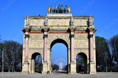 Arc de Triomphe du Carrousel in Paris, France