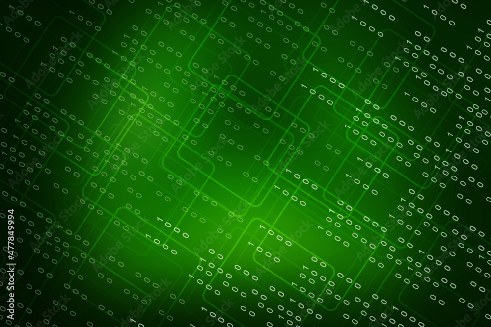 2d illustration abstract digital binary data on computer screen 2d illustration abstract digital binary data on computer screen