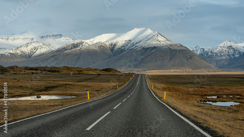 road in the mountains Iceland