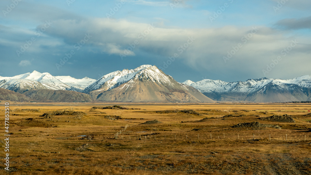 snow covered mountains Iceland