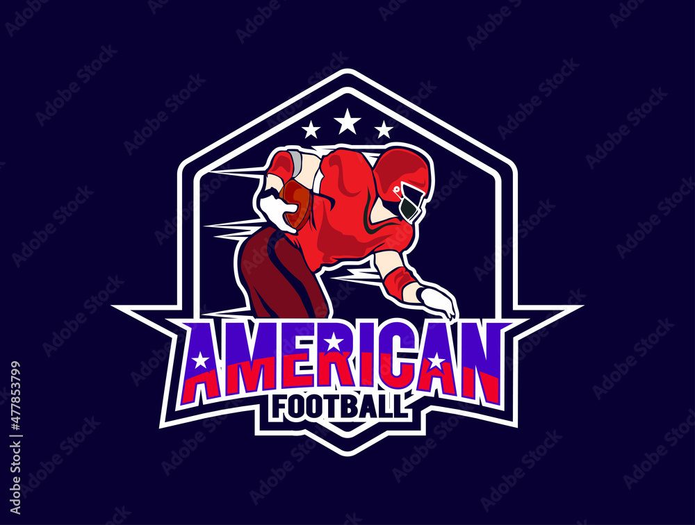 American Football logo vector design