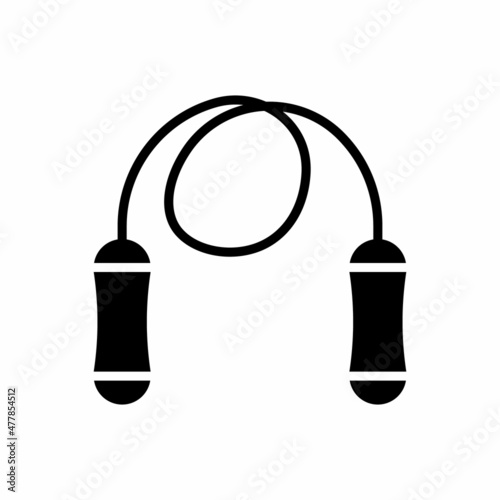 jump rope icon vector