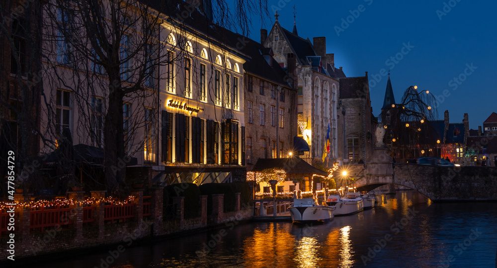 Old medieval city of Bruges.