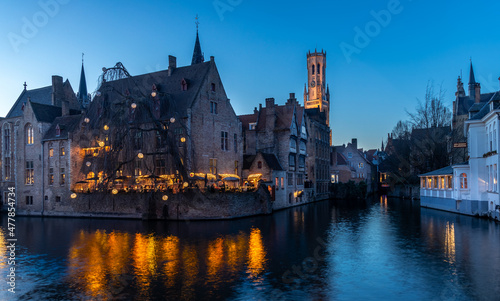 Medieval city center of Bruges.