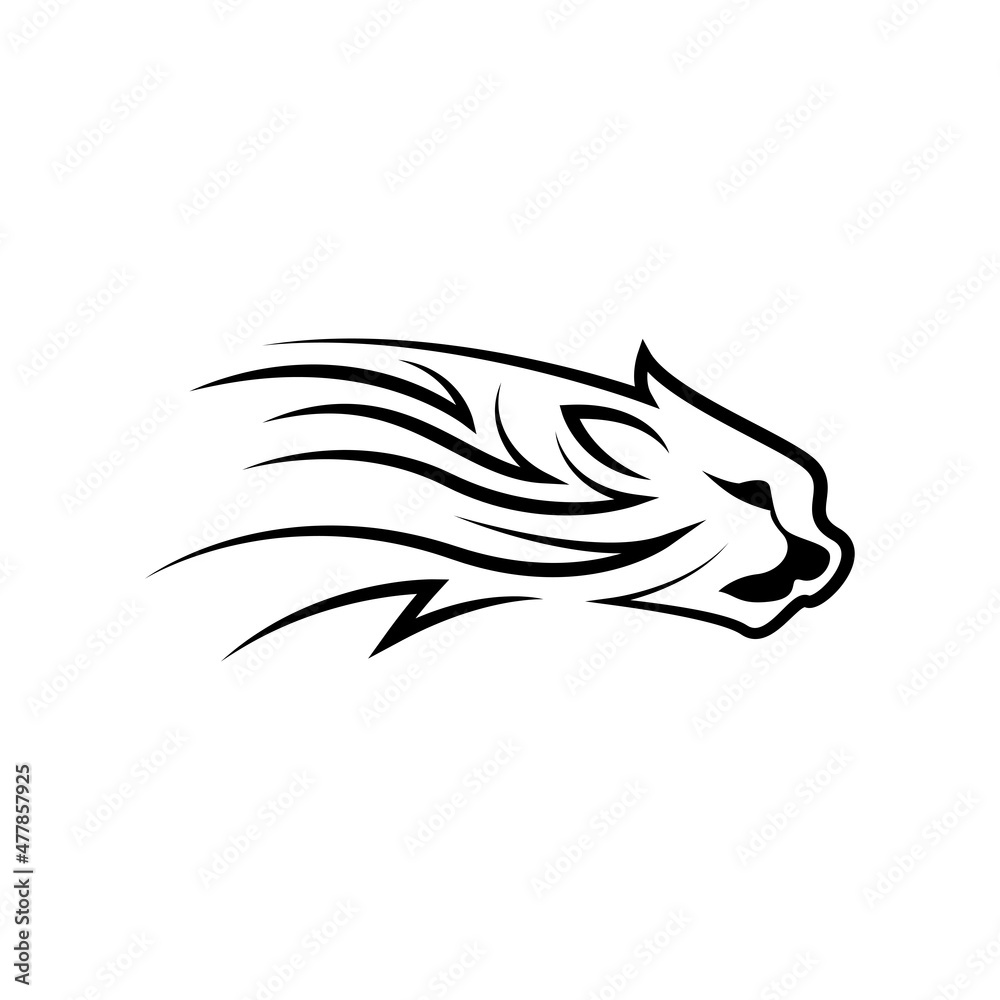 Tribal cheetah. Tattoo designs. can be used to design t-shirts, bags, postcards, posters and so on. Tribal cheetah. Tattoo designs. can be used to design t-shirts, bags, postcards, posters and so on.