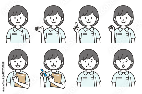 女性 医療 エステ 整体 人物 イラスト ベクター AI 素材