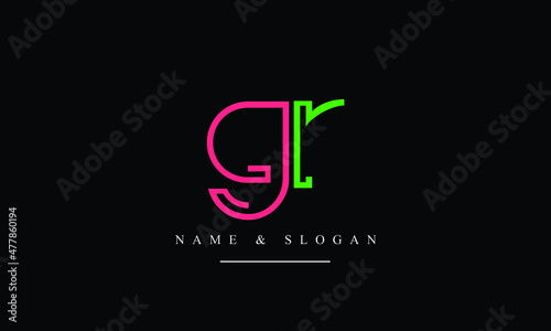 RG, GR, R, G abstract letters logo monogram