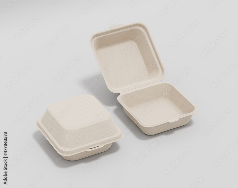Eco-friendly square food package Eco-friendly square food package