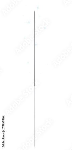 Xmas bengal fire. vector illustration