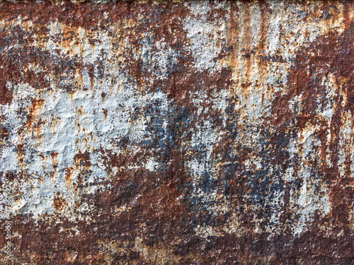 flat sheet of metal damaged by rust