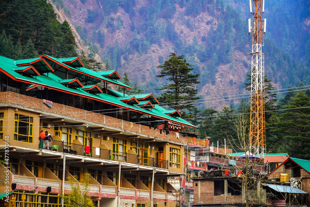 Fototapeta premium view of himachal pradesh image