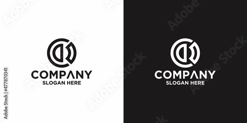 Initial Letter CD Logo Vector Design