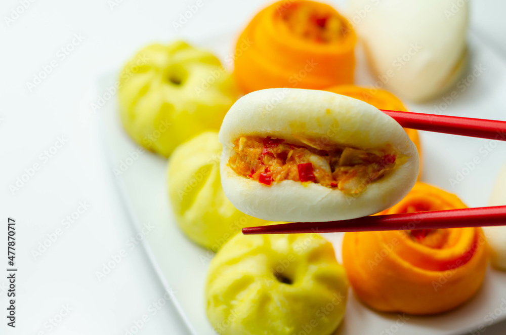 Foto de BBQ Jackfruit Bao Buns, Steam cooked seasoned jackfruit and ...