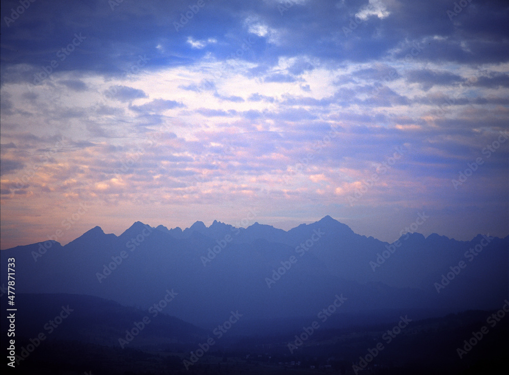 Obraz premium View Tatra Mountains, Tatra National Park, Poland and Slovakia