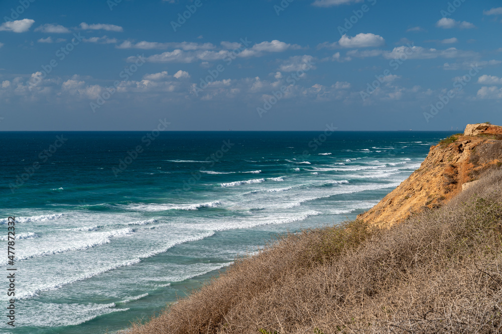 Sea view promenade in Netanya in Israel