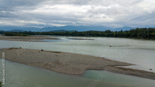 Skeena River in Northern British Columbia, Canada. photo
