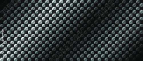 Dark black Geometric grid background. Modern dark abstract vector texture. EPS 10