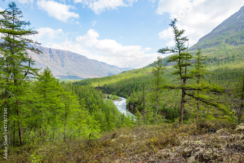 River Hoisey on Putorana Plateau, Taimyr