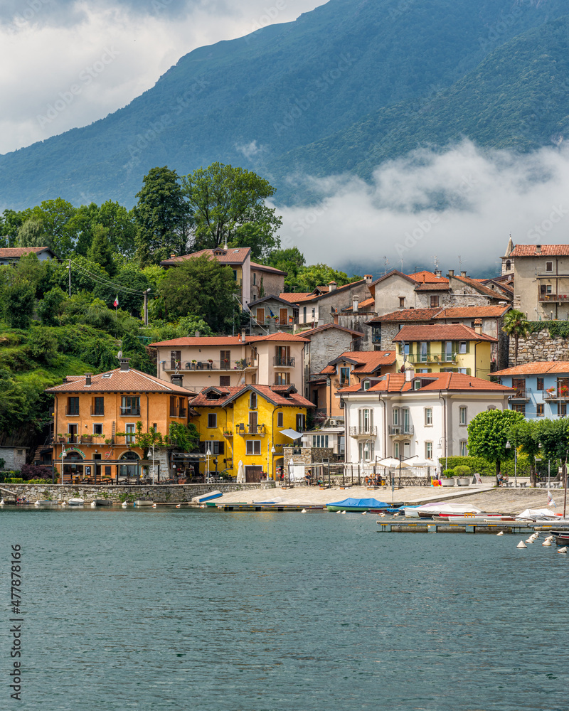 The beautiful village of Mergozzo, Piedmont, northern Italy.