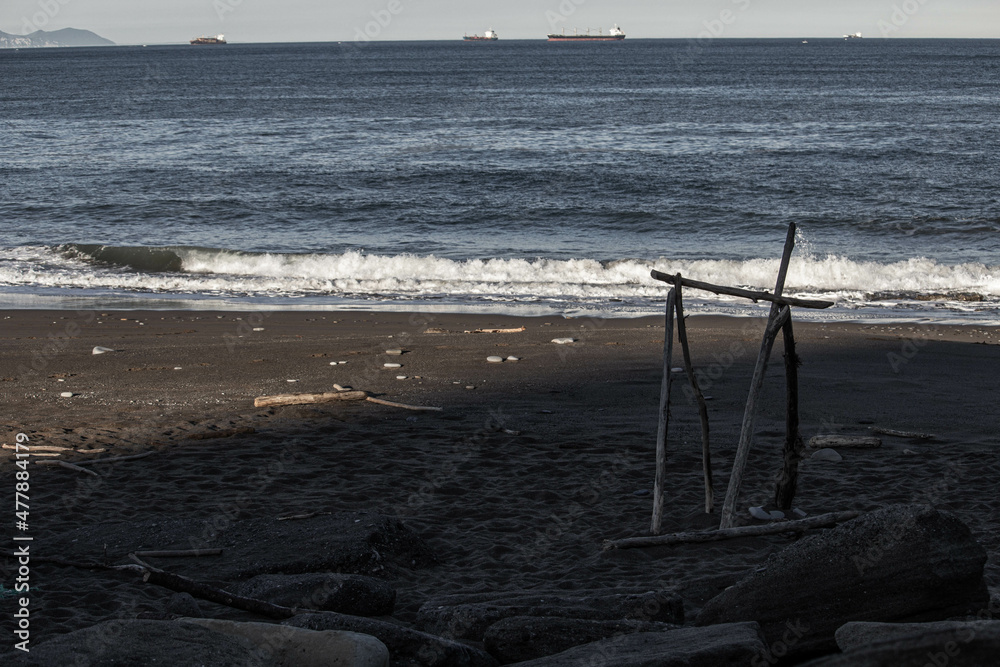 Morning at the beach of Azkorri, Getxo