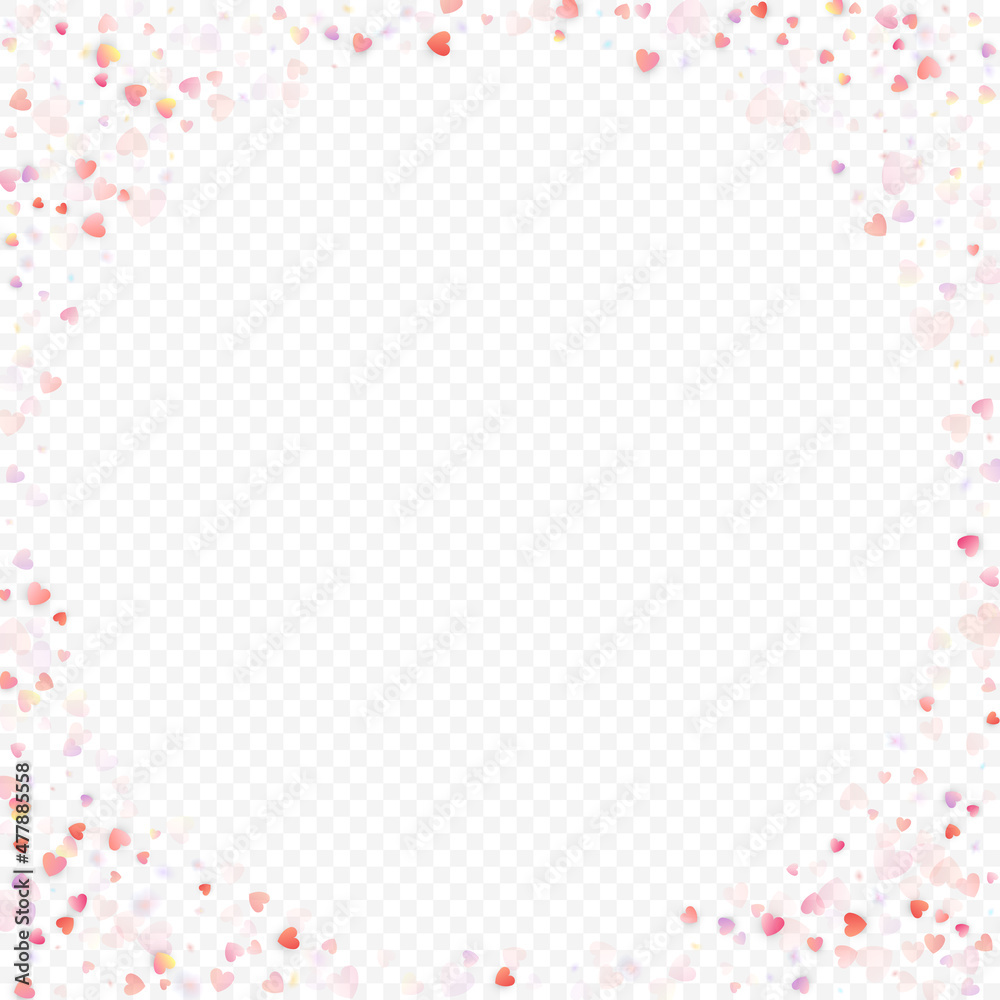 heart love vector confetti frame valentine pink heart love vector confetti frame valentine pink