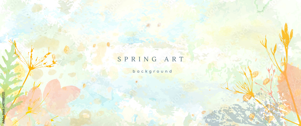 spring season vector background pastel banner blue spring season vector background pastel banner blue
