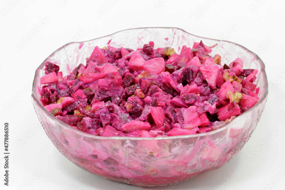 North German herring salad with beet North German herring salad with beet
