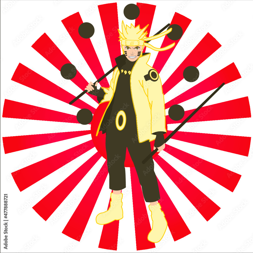 Naruto Japanese Anime Stock Vector Adobe Stock