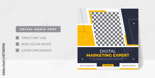 Modern Real Estate social media post, easily editable, colorful, and elegant design. real estate social media post web banner template