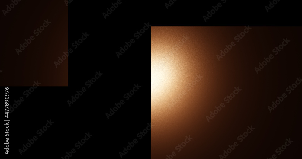 Render with cubes in contrasting copper color