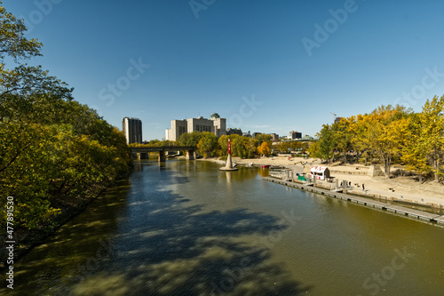 Downtown Winnipeg, Manitoba, Canada in summer