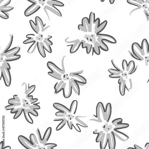 Fototapeta Naklejka Na Ścianę i Meble -  Full Seamless Floral Pattern Vector for girls, boys, clothes. Wallpaper for textile and fabric. Fashion style.
